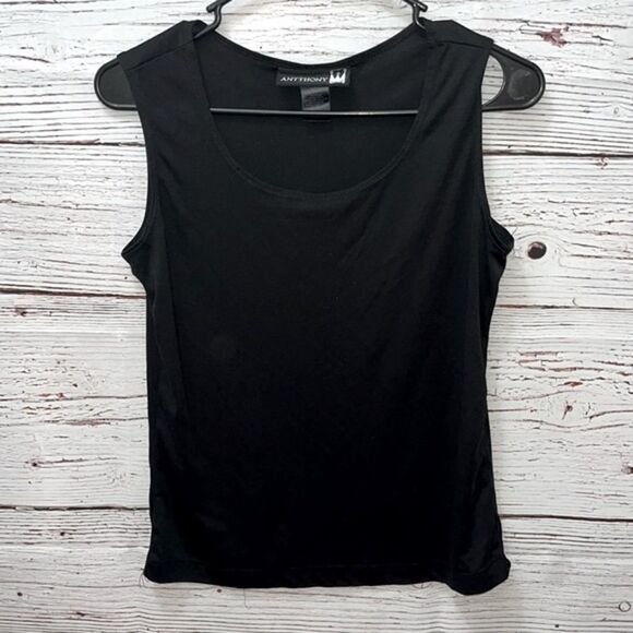 Antthony Black Casual Tank Top - Picture 1 of 3